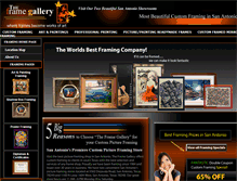 Tablet Screenshot of framegallerysa.com